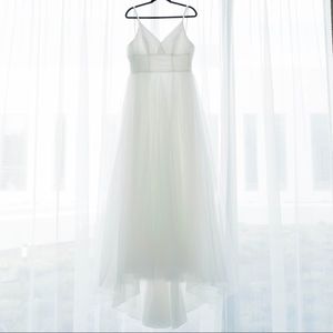 Tulle ball gown wedding dress